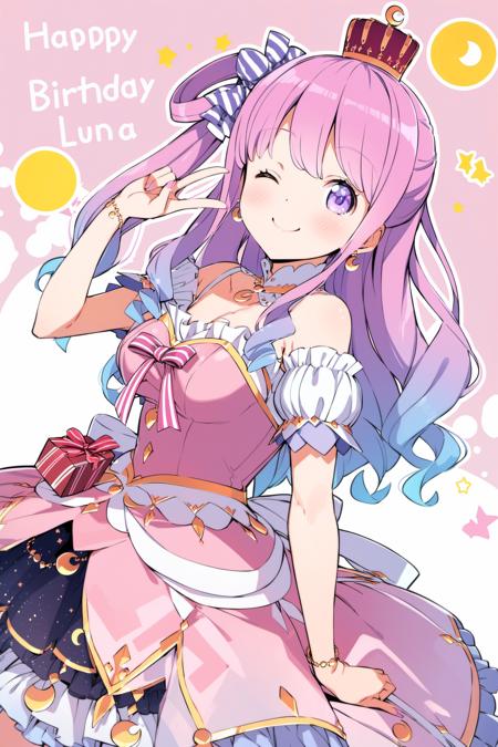 23322-4218000901-1girl, virtual youtuber, solo, one eye closed, himemori luna, crown, long hair, gift, box, jewelry, smile, dress, pink hair, pur.png